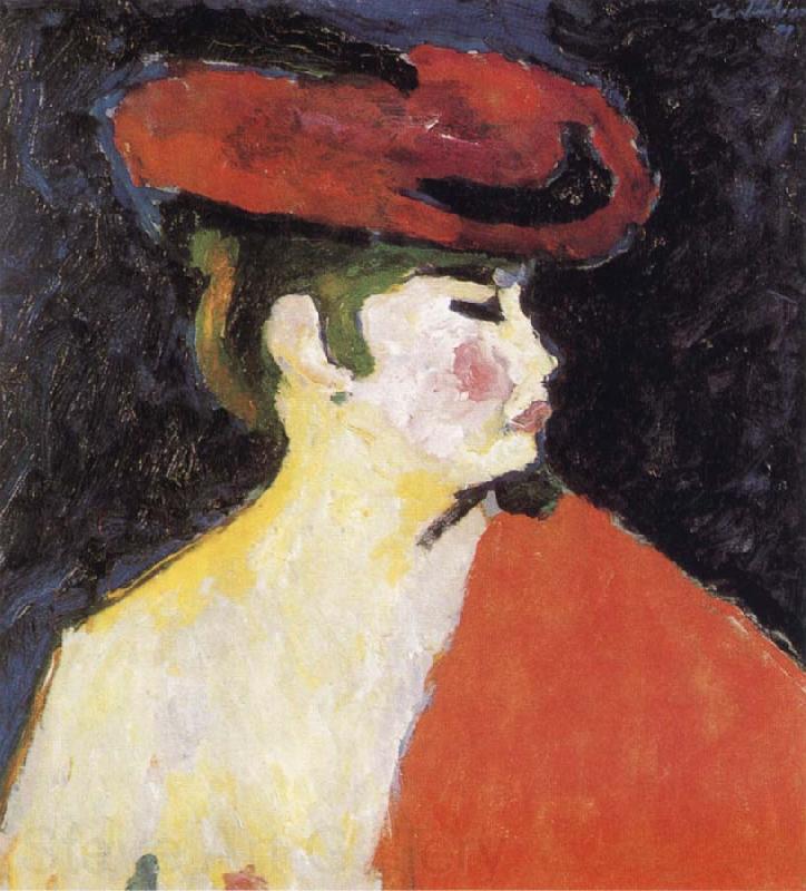 Alexei Jawlensky The Red Shawl France oil painting art